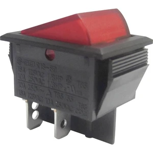 TRU COMPONENTS kolískový spínač TC-R13-69B-01 RD 250 V/AC 10 A 2x vyp/zap  s aretáciou 1 ks