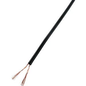 TRU COMPONENTS 93030c532 opletenie / lanko  2 x 1 mm² čierna 25 m