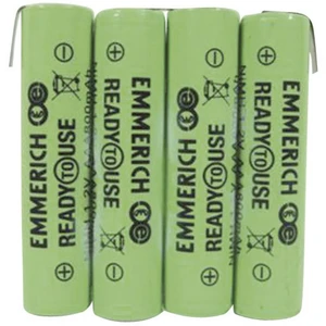 Emmerich ReadyToUse 4AAA-ZLF akupack - sada nabíjacích batérií 4x micro (AAA) spájkovacia špička v tvare Z Ni-MH 4.8 V 8