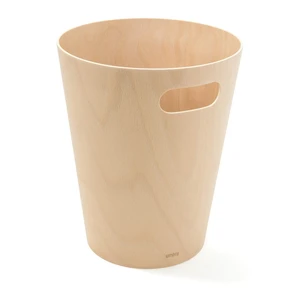 Béžový odpadkový kôš Umbra Woodrow, 7,5 l