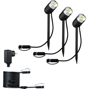 Paulmann colour Spot Pike Set RGBW Zigbee 94284 Osvetľovací systém Plug & Shine ZigBee    LED  4.5 W teplá biela antraci