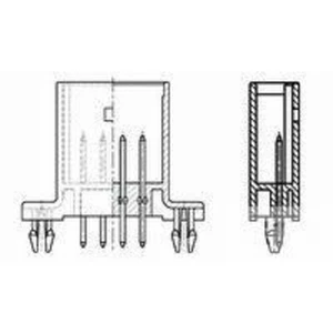 TE Connectivity AMPMODU Shrouded HeadersAMPMODU Shrouded Headers 966313-1 AMP
