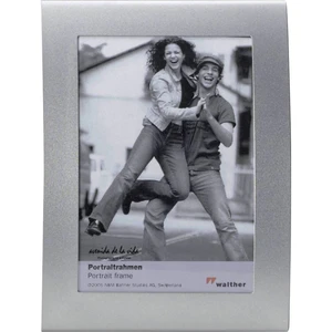 walther+ design TP318S vymeniteľný fotorámček Formát papiera: 13 x 18 cm  strieborná