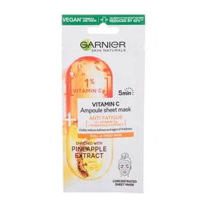 Garnier Skin Naturals Vitamin C Ampoule 1 ks pleťová maska W na normálnu pleť; výživa a regenerácia pleti; na dehydratovanu pleť; na rozjasnenie pleti