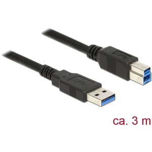Delock #####USB-Kabel #####USB 3.2 Gen1 (USB 3.0 / USB 3.1 Gen1) #####USB-A Stecker, #####USB-B Stecker 3.00 m čierna po