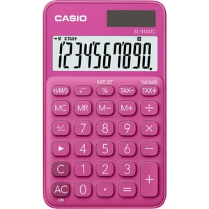 Casio SL-310UC-RD vrecková kalkulačka červená Displej (počet miest): 10 solárny pohon, na batérie (š x v x h) 70 x 8 x 1