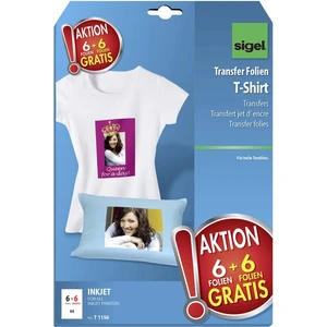 Sigel  T1156 prenosná fólia na tričká  197 g/m² 12 listov