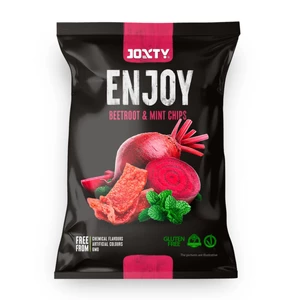 Chipsy bramborové s červenou řepou a mátou 40 g   JOXTY ENJOY CHIPS