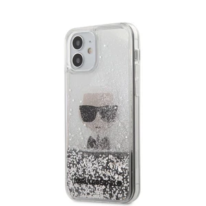 Tok Karl Lagerfeld Liquid Glitter Iconic  iPhone 12 mini, silver