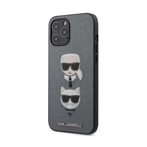 Tok Karl Lagerfeld Saffiano K&C Heads for iPhone 12 Pro Max, silver