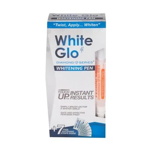 White Glo Diamond Series Whitening Pen darčeková kazeta bieliace pero 2,5 ml + bieliace pásky na zuby 7 ks unisex