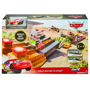 Disney Pixar CARS XRS ZÁVOD DRAGSTERŮ HERNÍ SET