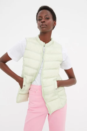 Trendyol Open Khaki Standing Collar Inflatable Vest