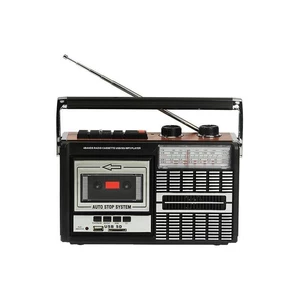 Rádiomagnetofón Ricatech PR85 čierny rádiomagnetofón • FM/AM/SW • kazetový prehrávač s automatickým zastavením • USB port a SD slot pre prehrávanie MP