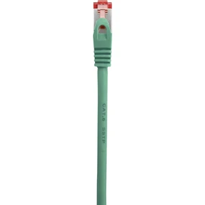 Renkforce RF-3432116 RJ45 sieťové káble, prepojovacie káble CAT 6 S/FTP 1.00 m zelená s ochranou, pozlátené kontakty, sa