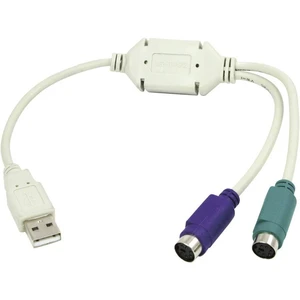 LogiLink USB 1.1 prepojovací kábel [1x USB 1.1 zástrčka A - 2x PS/2 zásuvka]