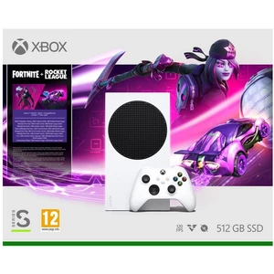 Herná konzola Microsoft Xbox Series Fortnite + Rocket League Bundle (RRS-00034) biela herná konzola Xbox Series S • interná pamäť 512 GB • podpora HDR