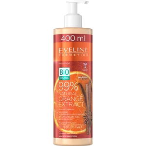 Eveline Cosmetics Bio Organic Natural Orange Extract výživný a zpevňující tělový krém s hřejivým účinkem 400 ml