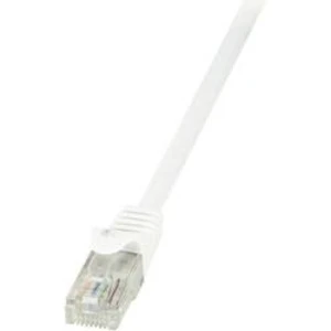 Síťový kabel RJ45 LogiLink CP2031U, CAT 6, U/UTP, 1.00 m, bílá