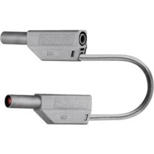 Měřicí kabel banánek 4 mm ⇔ banánek 4 mm MultiContact SLK425-E, 0,75 m, černá
