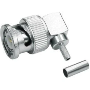 BNC zástrčka, zahnutá Telegärtner J01002A0029, 75 Ω, 1 ks