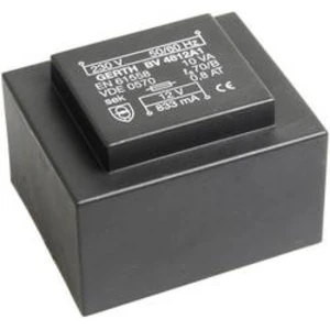 Transformátor do DPS Gerth EI 48/16,8, prim: 230 V, Sek: 2x 9 V, 555 mA, 10 VA