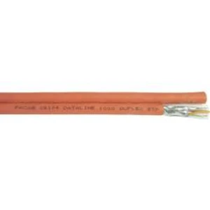 Síťový kabel Faber Kabel DL 1000 DUPLEX STP PIMF FRNC (100951), stíněný, 1 m, oranžová