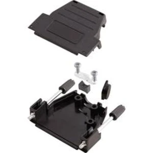 D-SUB pouzdro MH Connectors MHDSSK-P-37-S-K, Pólů: 37, plast, 180 °, 45 °, černá, 1 ks
