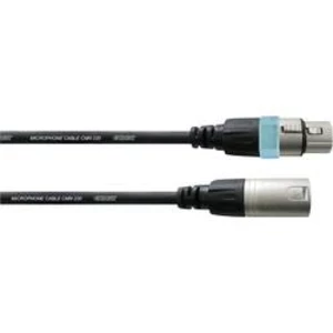 Mikrofonní kabel Cordial 0,5 m REAN XLR Female / XLR male černá