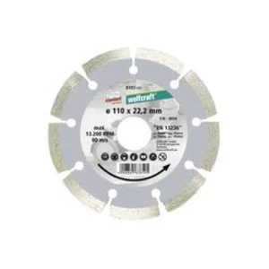 Diamantový řezný kotouč Wolfcraft Standard-Universal, 8385000, průměr 110 mm 1 ks