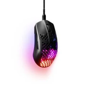 Optická herní myš Steelseries Aerox 3 Black 62599, ergonomická, s podsvícením, černá