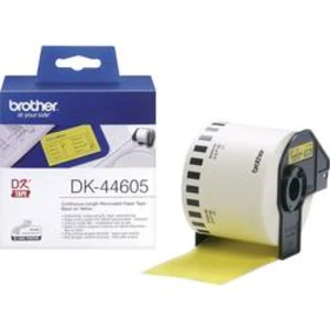 Brother DK44605 62 mm x 30.48 m papír žlutá přemístitelné univerzální etikety 1 ks