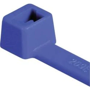 Reverzní stahovací pásky T-serie HellermannTyton T30R-PA66-BU, 150 x 3,5 mm, 100 ks, modrá