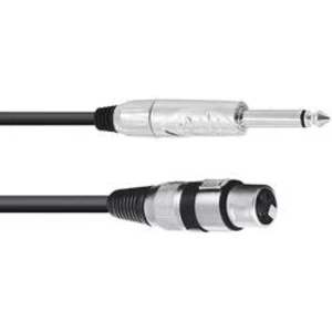 Kabelový adaptér Omnitronic 30225170 [1x XLR zásuvka 3pólová - 1x jack zástrčka 6,3 mm (mono)], 5.00 m, černá