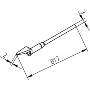 Odsávací hrot Ersa 0452MDLF020/SB Velikost hrotů 2 mm, 1 ks