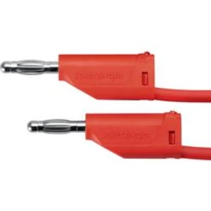 Schützinger MFK 15 / 1 / 100 / RT měřicí kabel [zástrčka 4 mm - zástrčka 4 mm] červená