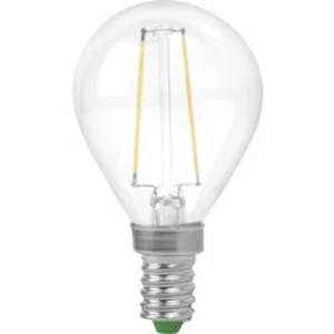 LED žárovka Megaman MM21106 230 V, E14, 3 W = 25 W, neutrální bílá, A++ (A++ - E), kapkovitý tvar, vlákno, 1 ks