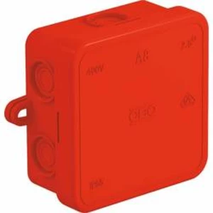 OBO Bettermann 2000059 OBO vertr kabelová rozbočovací krabice 75x75x36 PE červená A 8 HF červená