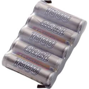 Akupack přijímače NiMH Conrad Energy AA, 6 V, 1800 mAh, Side by Side, s páj. hroty