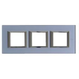 Legrand rám Axolute modrá HA4802M3HVZS