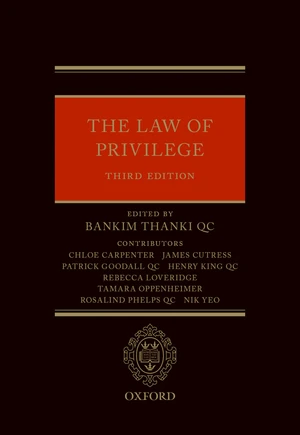 The Law of Privilege