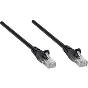 Síťový kabel RJ45 Intellinet 739917, CAT 6, U/UTP, 25.00 cm, černá