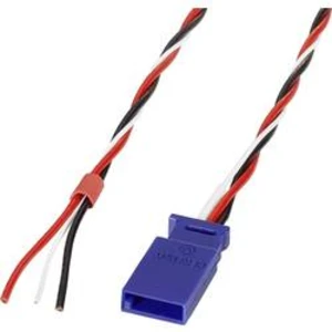 Servo protikabel Deluxe [1x JR - 1x kabel s otevřenými konci] 30.00 cm 0.5 mm² kroucený Reely