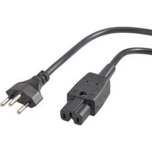 C16A síťový kabel černá 2.00 m 1008287
