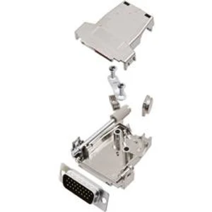 Sada D-SUB kolíkové lišty encitech DSSK15-M-HDP26-K, 45 °, 180 °, pólů 26, pájecí kalíšek, 1 ks