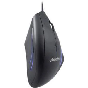 Optická ergonomická myš Perixx PERIMICE-508 10844, ergonomická, integrovaný scrollpad, černá