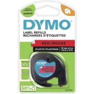 Páska do štítkovače DYMO 91223 (S0721680), 12 mm, LT LetraTAG, 4 m, černá/červená Mars