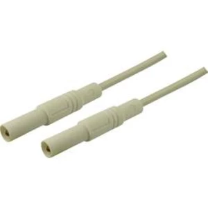 SKS Hirschmann MLS GG 200/2,5 bezpečnostní měřicí kabely [lamelová zástrčka 4 mm - lamelová zástrčka 4 mm] bílá, 2.00 m