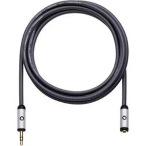 Prodlužovací kabel Oehlbach, jack zástr. 3.5 mm/jack zásuvka 3.5 mm, černý, 5 m