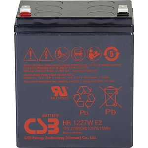 CSB Battery HR 1227W high-rate HR1227WF2 olovený akumulátor 12 V 6.2 Ah olovený so skleneným rúnom (š x v x h) 90 x 106